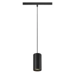 SLV 1006834 NUMINOS® S 48V TRACK, DALI, Pendelleuchte, schwarz / schwarz, 16 W, 1030 lm, 3000 K, CRI 90, 40° 