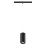 SLV 1006837 NUMINOS® S 48V TRACK, DALI, Pendelleuchte, schwarz / schwarz, 16 W, 1030 lm, 3000 K, CRI 90, 55° 