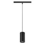 SLV 1006857 NUMINOS® S, 48V Pendelleuchte, Pendellänge 150 cm, 4000 K, 55°, DALI 2, matt schwarz / glänzend chrom 