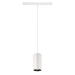 SLV 1006863 NUMINOS® S, 48V Pendelleuchte, Pendellänge 150 cm, 4000 K, 40°, DALI 2, matt weiß / glänzend chrom 