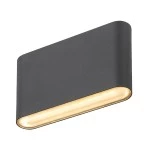 SLV 1007142 OVAL 14 WL, Wandaufbauleuchte 2700/3000 K, 6 W, schwarz 