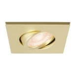 SLV 1007194 UNIVERSAL DOWNLIGHT Abdeckung, für Downlight IP20, schwenkbar, eckig, gold matt 