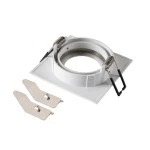 SLV 1007328 NEW TRIA® 68, Deckeneinbauring, L: 8.2 B: 8.2 H: 2.6 cm, IP 20, weiß 