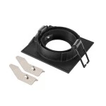 SLV 1007329 NEW TRIA® 68, Deckeneinbauring, L: 8.2 B: 8.2 H: 2.6 cm, IP 20, schwarz 
