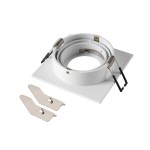 SLV 1007349 NEW TRIA® 75, Deckeneinbauring, L: 9 B: 9 H: 2.6 cm, IP 20, weiß 