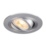 SLV 1007376 NEW TRIA® 75, Deckeneinbauleuchte, rund, max. 10 W GU10, aluminium 