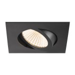 SLV 1007396 NEW TRIA® 68, Deckeneinbauleuchte, 2700K, 60°, IP 20, quadratisch, schwarz 