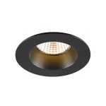SLV 1007406 NEW TRIA® 68, Deckeneinbauleuchte, 2700 K, 38°, IP 20 / IP 65, rund, schwarz 