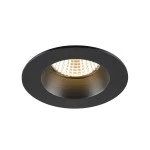 SLV 1007408 NEW TRIA® 68, Deckeneinbauleuchte, 3000 K, 38°, IP 20 / IP 65, rund, schwarz 