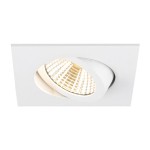 SLV 1007437 NEW TRIA® UNIVERSAL 68, Deckeneinbauleuchte, 2500/3000/4000 K, 38°, IP 20, quadratisch, weiß 