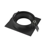 SLV 1007446 NEW TRIA® 95, Deckeneinbauring, L: 11 B: 11 H: 2.6 cm, IP 20, schwarz 