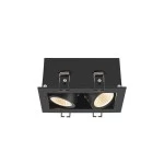 SLV 1007559 KADUX, Deckeneinbauleuchte, double, 3000 K, 38°, IP 20, quadratisch, schwarz 