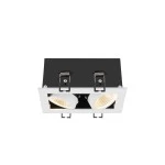 SLV 1007560 KADUX, Deckeneinbauleuchte, double, 3000 K, 38°, IP 20, quadratisch, weiß 