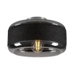 SLV 1007590 PANTILO ROPE 27, Wand- und Deckenaufbauleuchte, zylindrisch, 1x max. 15 W E27, silber 