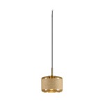 SLV 1007597 PANTILO ROPE 19, Pendelleuchte, 250 cm, E27, 15 W, gold 