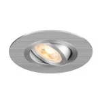 SLV 1007626 NEW TRIA® 75 XL, Deckeneinbauleuchte, rund, max. 10 W, GU10, aluminium 