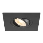 SLV 1007628 NEW TRIA® 75 XL, Deckeneinbauleuchte, quadratisch, max. 10 W, GU10, schwarz 