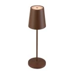SLV 1007695 VINOLINA TWO, Tischleuchte, Akku, IP65, 2200/2700/3000 K, TOUCH, rost 