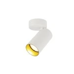 SLV 1007716 KAMI, Wand- und Deckenaufbauleuchte, 1x max. 10 W, GU10, weiß/gold 