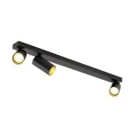 SLV 1007735 KAMI, Deckenaufbauleuchte, 3x max. 10 W, GU10, schwarz/gold 