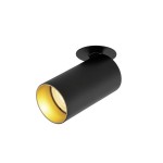 SLV 1007741 KAMI, Deckeneinbauleuchte, 1x max. 10 W, GU10, schwarz/gold 