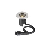 SLV 1007810 DASAR® M, Bodeneinbauleuchte, runde Abdeckung, 24°, 3000 K, incl. DALI-Treiber, edelstahl 