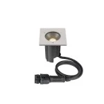 SLV 1007811 DASAR® M, Bodeneinbauleuchte, eckige Abdeckung, 24°, 3000 K, incl. DALI-Treiber, edelstahl 