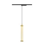 SLV 1008042 QUIMERA, 1~ Pendelleuchte, Pendellänge 150 cm, 2700 K, PHASE, gebürstet messing 