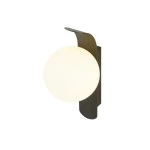 SLV 1008124 SUN, Wandaufbauleuchte, rund, 1x max. 40 W, LED-Leuchtmittel, G9, PHASE, schwarz 