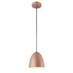 SLV 1008130 PARA CONE 20, Pendelleuchte, Pendellänge 250 cm, E27, 1x max. 60 W, kupfer / weiß 