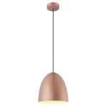 SLV 1008132 PARA CONE 30, Pendelleuchte, Pendellänge 250 cm, E27, 1x max. 60 W, kupfer / weiß 