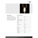 SLV 1008158 LED Candle, LED-Leuchtmittel, G9, PHASE, 3 W, 2200 K 
