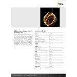 SLV 1008160 LED Illusion Globe 125 slanting top, LED-Leuchtmittel, smokey, E27, PHASE, 5 W, 2200 K 