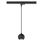 SLV 1008170 LIGHT EYE® 90, 3~ Pendelleuchte, GU10, Pendellänge 150 cm, 1x max. 6 W, matt schwarz 