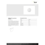 SLV 1008203 MANA 40 Leuchtenschirm, rund, H: 2.2 cm, weiß 