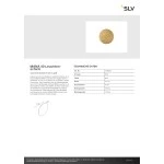 SLV 1008205 MANA 40 Leuchtenschirm, rund, moon structure, H: 2.2 cm, gold 