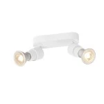 SLV 1008240 PURI 2.0 Basic, Wand- und Deckenaufbauleuchte, 2 x max. 6 W GU10, weiß 