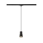 SLV 1008262 PURI 2.0 Dome, 1~ Pendelleuchte, GU10, Pendellänge 200 cm, 1x max. 6 W, schwarz 