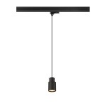 SLV 1008275 PURI 2.0 Tube, 3~ Pendelleuchte, GU10, Pendellänge 200 cm, 1x max. 6 W, schwarz 