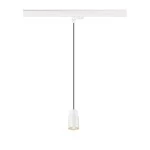SLV 1008277 PURI 2.0 Tube, 3~ Pendelleuchte, GU10, Pendellänge 200 cm, 1x max. 6 W, weiß 