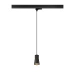 SLV 1008278 PURI 2.0 Cone, 3~ Pendelleuchte, GU10, Pendellänge 200 cm, 1x max. 6 W, schwarz 