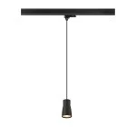 SLV 1008281 PURI 2.0 Dome, 3~ Pendelleuchte, GU10, Pendellänge 200 cm, 1x max. 6 W, schwarz 