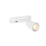 SLV 1008298 PURI 2.0 Tube, Wand- und Deckenaufbauleuchte, Schalter, rechteckig, 1x max. 6 W GU10, weiß 