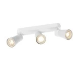 SLV 1008326 PURI 2.0 Cone, Wand- und Deckenaufbauleuchte, long, 3 x max. 6 W GU10, weiß 