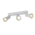 SLV 1008327 PURI 2.0 Cone, Wand- und Deckenaufbauleuchte, long, 3 x max. 6 W GU10, grau 