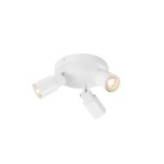 SLV 1008334 PURI 2.0 Tube, Wand- und Deckenaufbauleuchte, rund, 3 x max. 6 W GU10, weiß 
