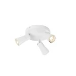 SLV 1008338 PURI 2.0 Cone, Wand- und Deckenaufbauleuchte, rund, 3 x max. 6 W GU10, weiß 