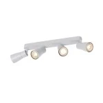 SLV 1008355 PURI 2.0 Dome, Wand- und Deckenaufbauleuchte, long, 4 x max. 6 W GU10, grau 
