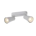 SLV 1008368 PURI 2.0 Cone, Wand- und Deckenaufbauleuchte, long, 2 x max. 6 W GU10, grau 