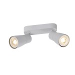 SLV 1008372 PURI 2.0 Dome, Wand- und Deckenaufbauleuchte, long, 2 x max. 6 W GU10, grau 